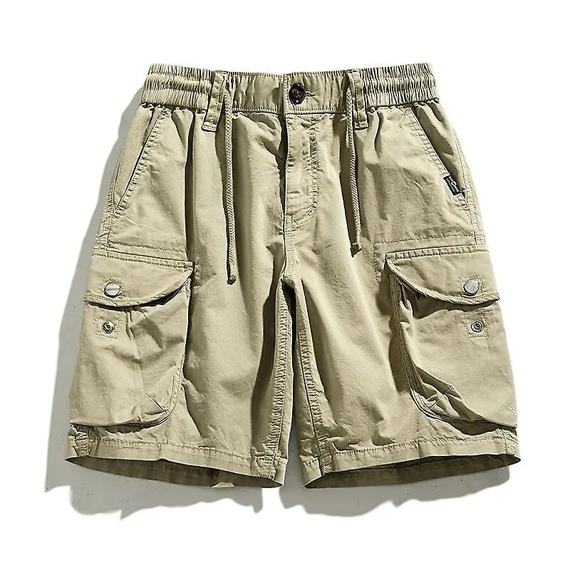 2023 New Summer Mens Cargo Shorts Men Cotton Multi Pockets Military Joggers Shorts Men Outwear Fashion Classic Casual Short Male