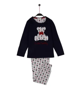 ADMAS PIJAMA MANGA LARGA CUTE TEDDY  MARINO