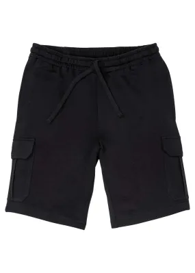 Bermudas cargo de chándal Negro