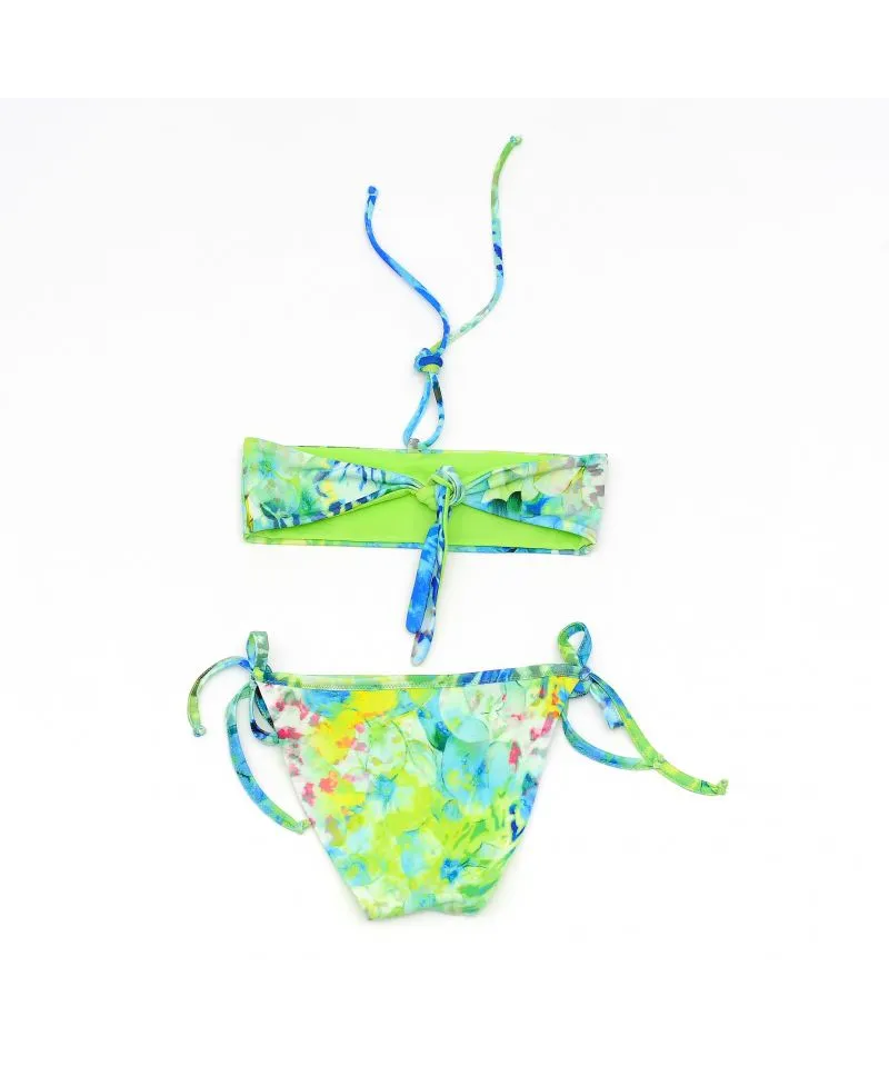 Bikini Miss Grant Niña Estampado Verde