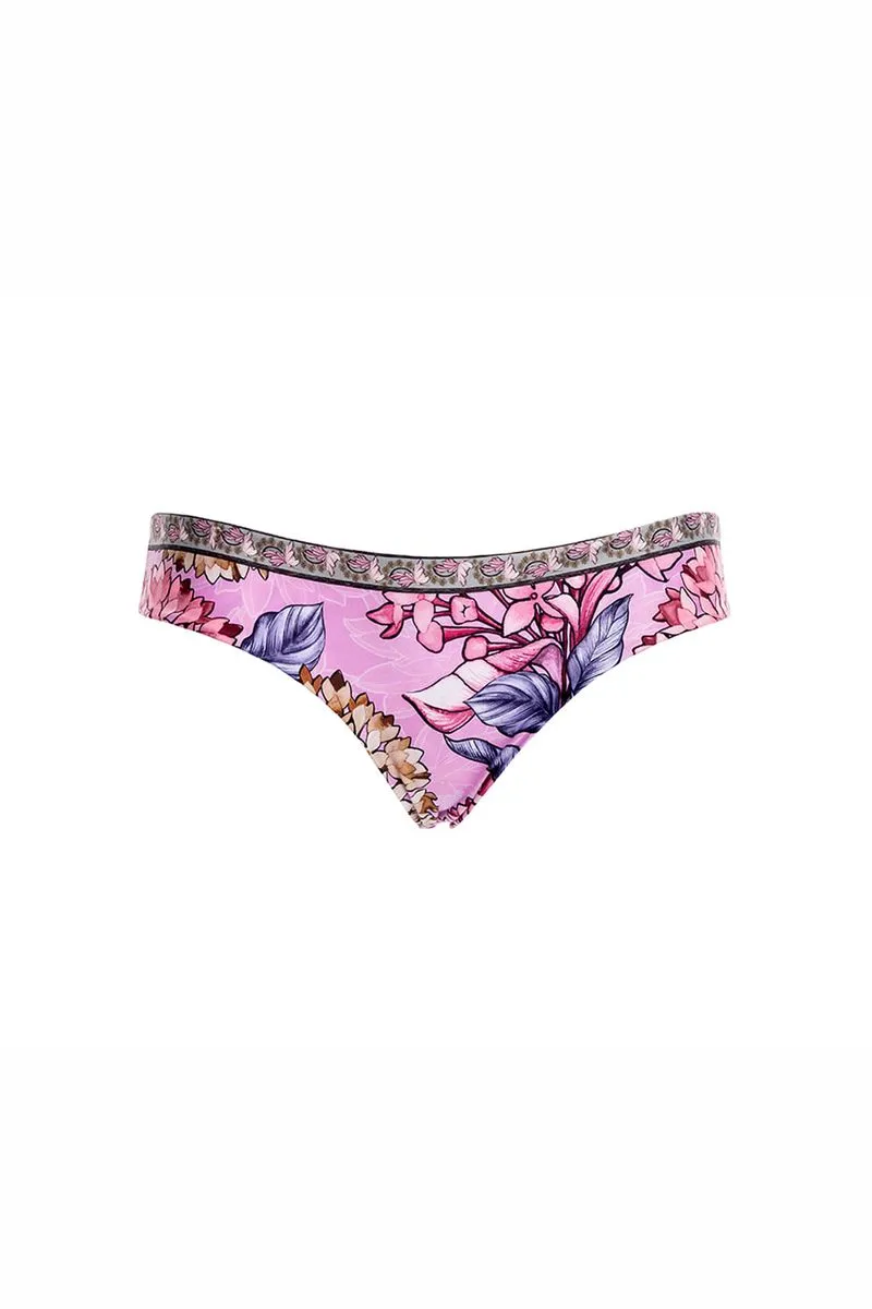 Bottom reversible de bikini zoe bordado