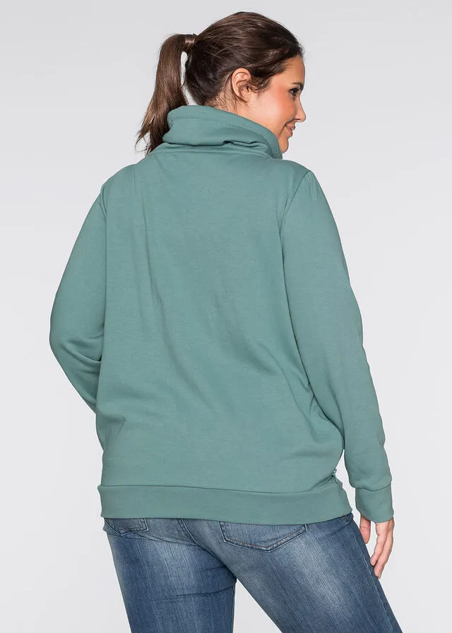 Chaqueta sudadera de chándal portabebés Azul mineral