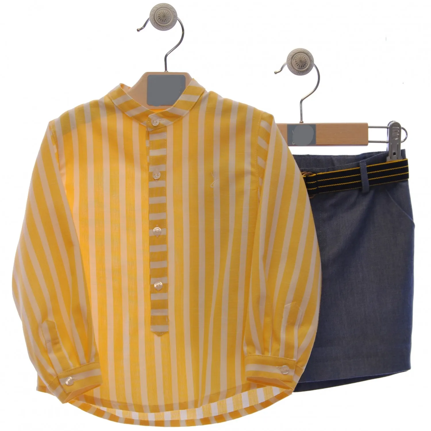 Children's set Striped blouse and blue jeans. P-Summer