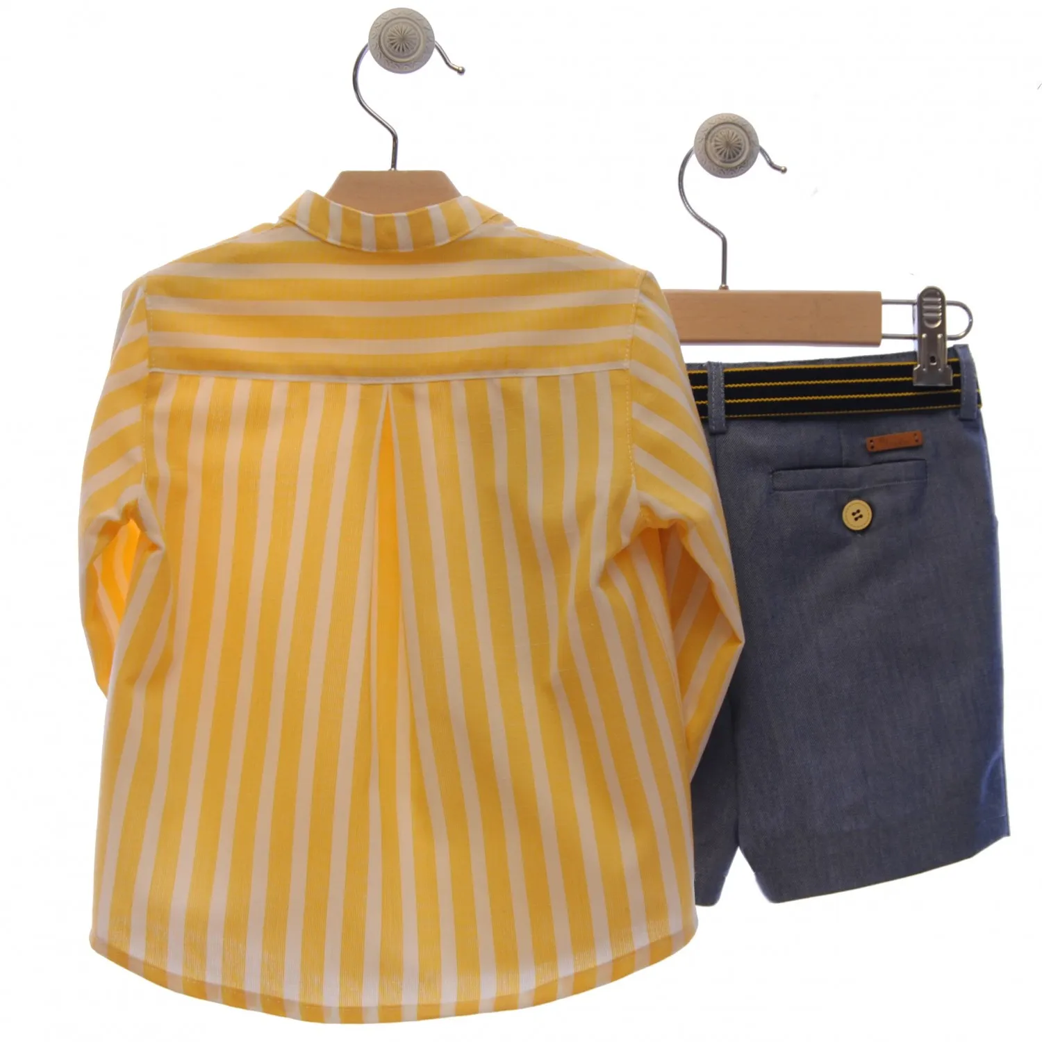 Children's set Striped blouse and blue jeans. P-Summer