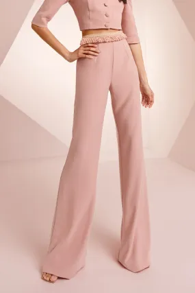 Conjunto Top y Pantalón Pasamanería Rosa Brie