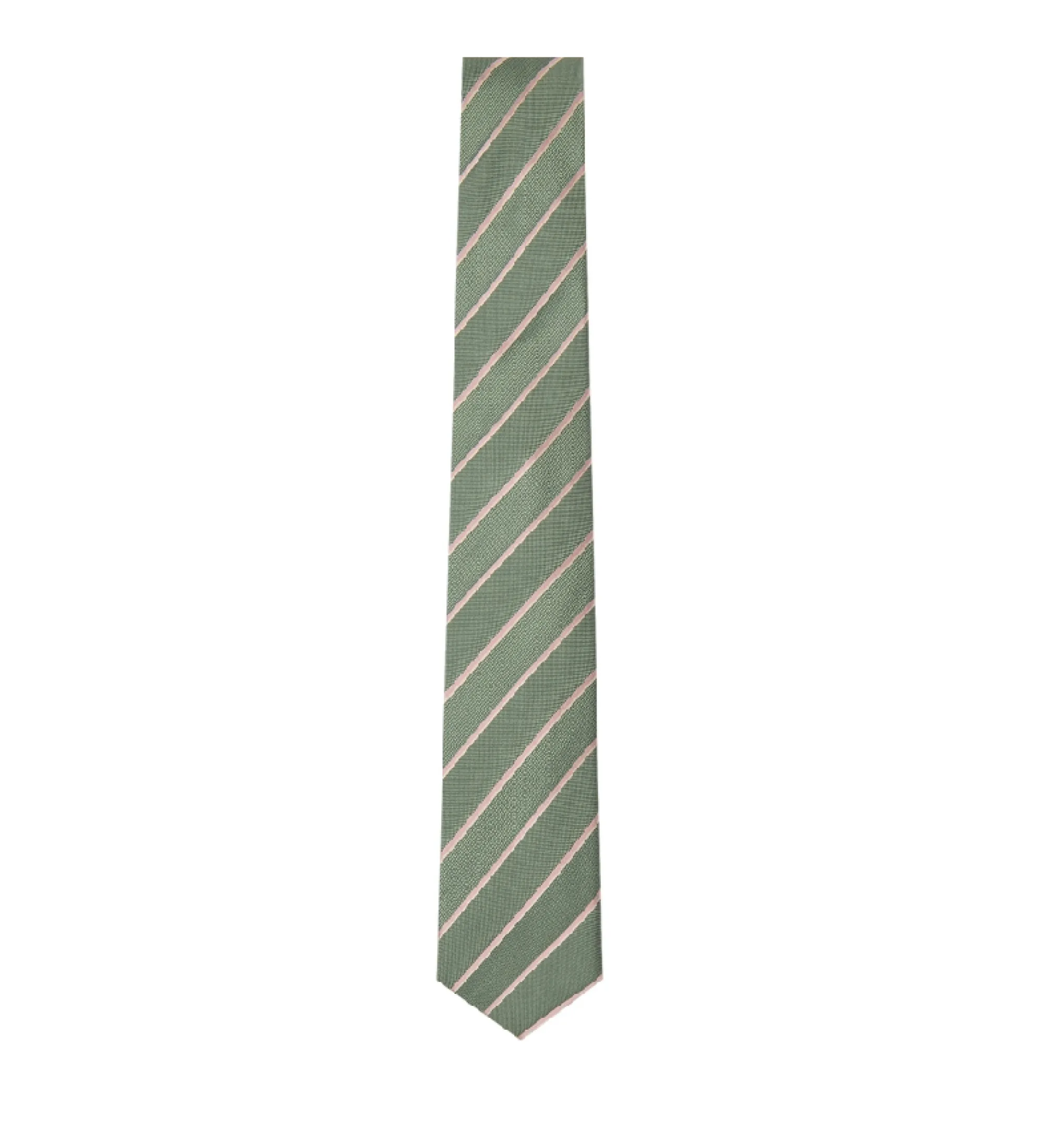 Corbata Solid Stripe Verde