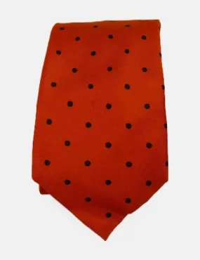 Cortefiel Corbata naranja estampado dots