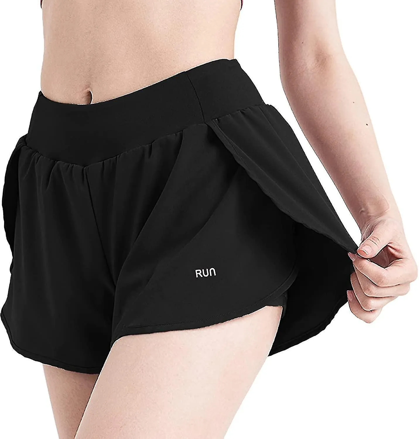 Flowy Shorts For Women Gym Yoga Athletic Running Shorts Workout Biker Exercise Quick-drying Comfy Skirt Shorts