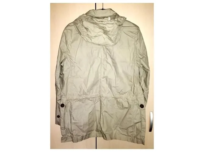 French Connection FCUK 55BAG Trenca impermeable de algodón con capucha Beige 