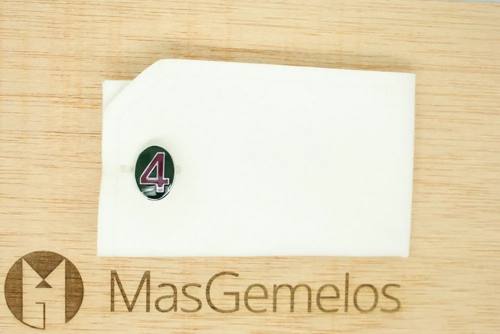 Gemelos para camisa Skultuna Serie Número 4 - Morado