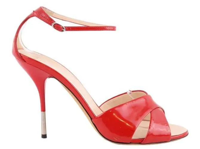 Giuseppe Zanotti Tacones de cuero Roja 