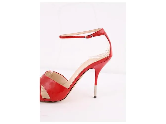 Giuseppe Zanotti Tacones de cuero Roja 