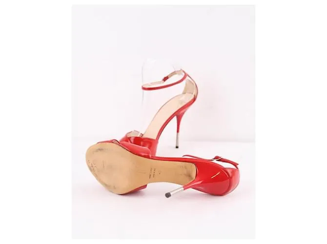 Giuseppe Zanotti Tacones de cuero Roja 