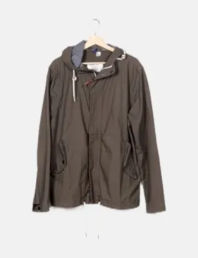 H&M Parka verde básica