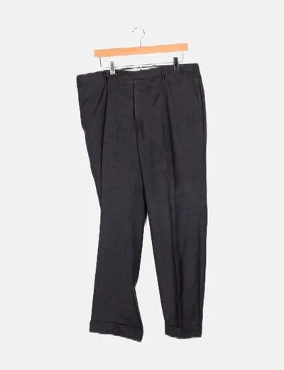 Incotex Pantalón gris oscuro liso