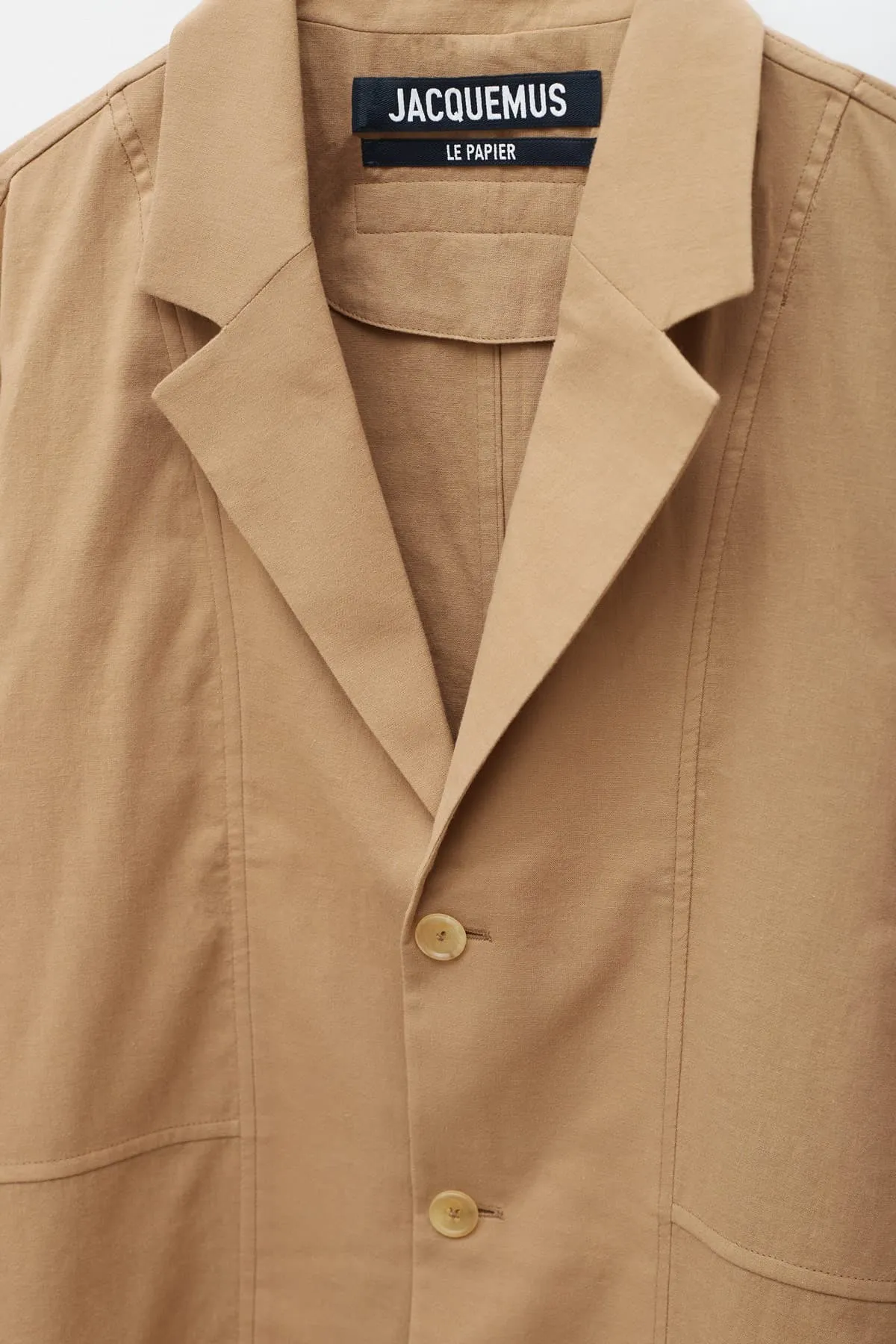 JACQUEMUS BEIGE LA VESTE MARRONE JACKET