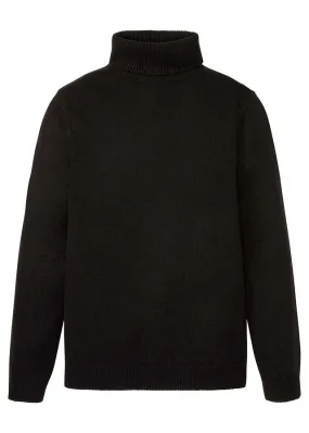 Jersey de cuello alto Negro