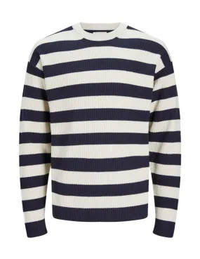 Jersey Jack&Jones Spring azul marino rayas para hombre