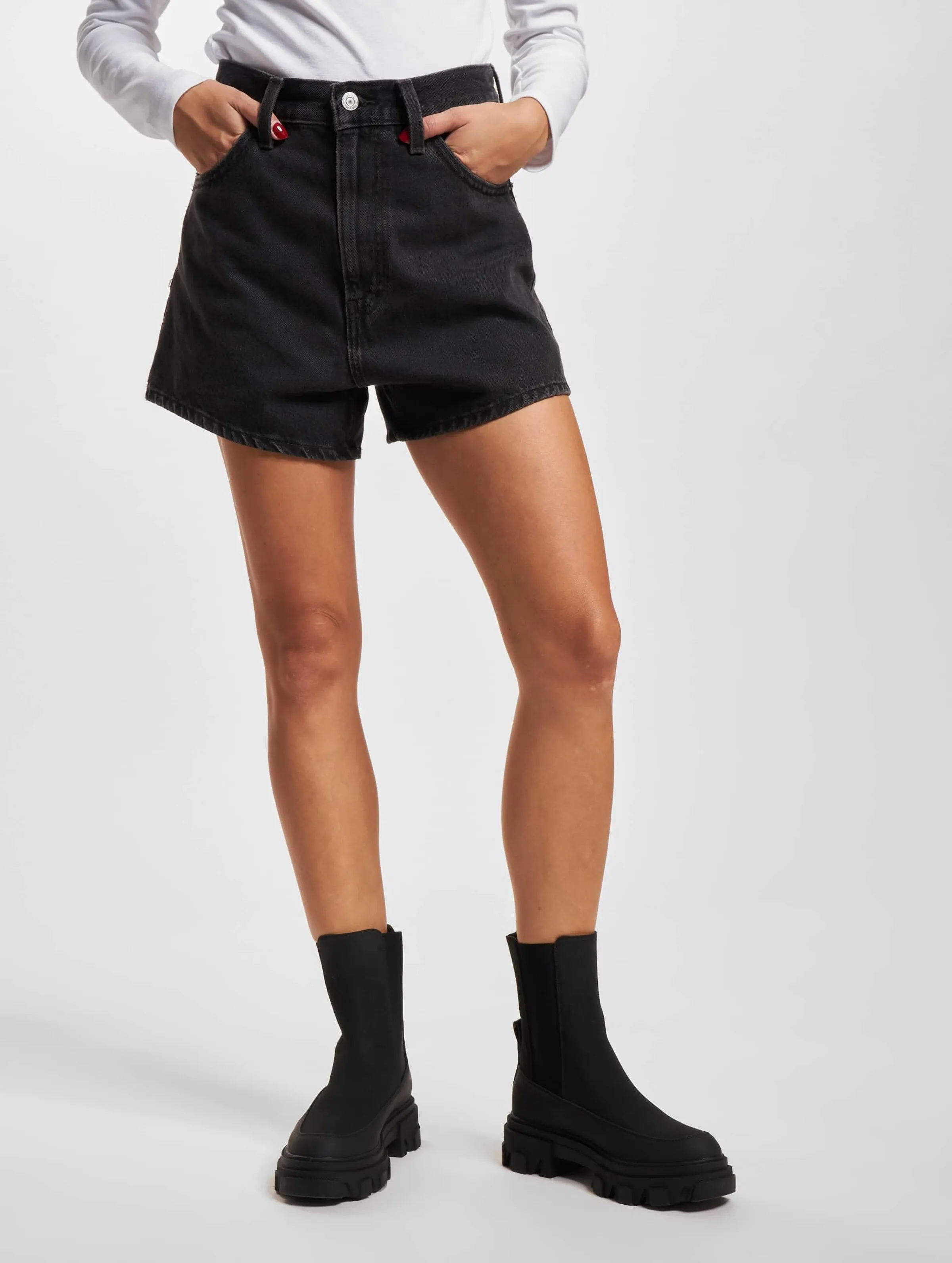 Levi's High Waisted Mom Shorts