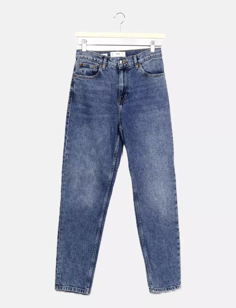 Mango Jeans denim azul mom fit