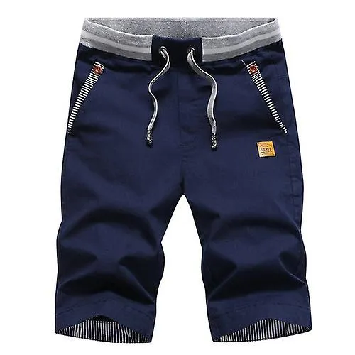 Men's Shorts Hot 2022 Summer Casual Cotton Fashion Style Boardshort Bermuda Male Drawstring Elastic Waist Breeches Beach Sho