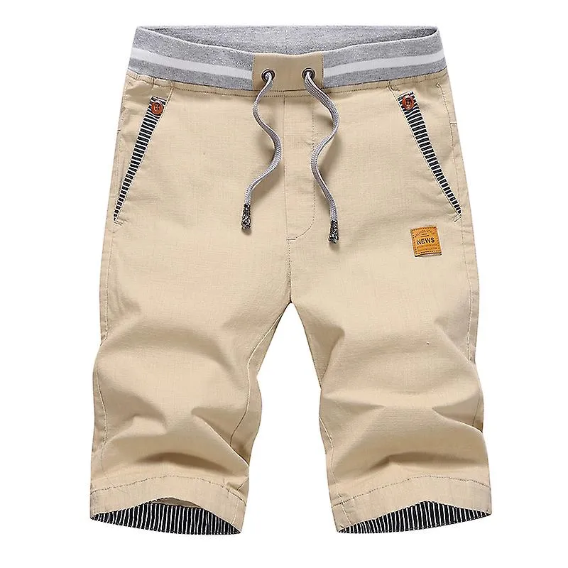 Men's Shorts Hot 2022 Summer Casual Cotton Fashion Style Boardshort Bermuda Male Drawstring Elastic Waist Breeches Beach Sho