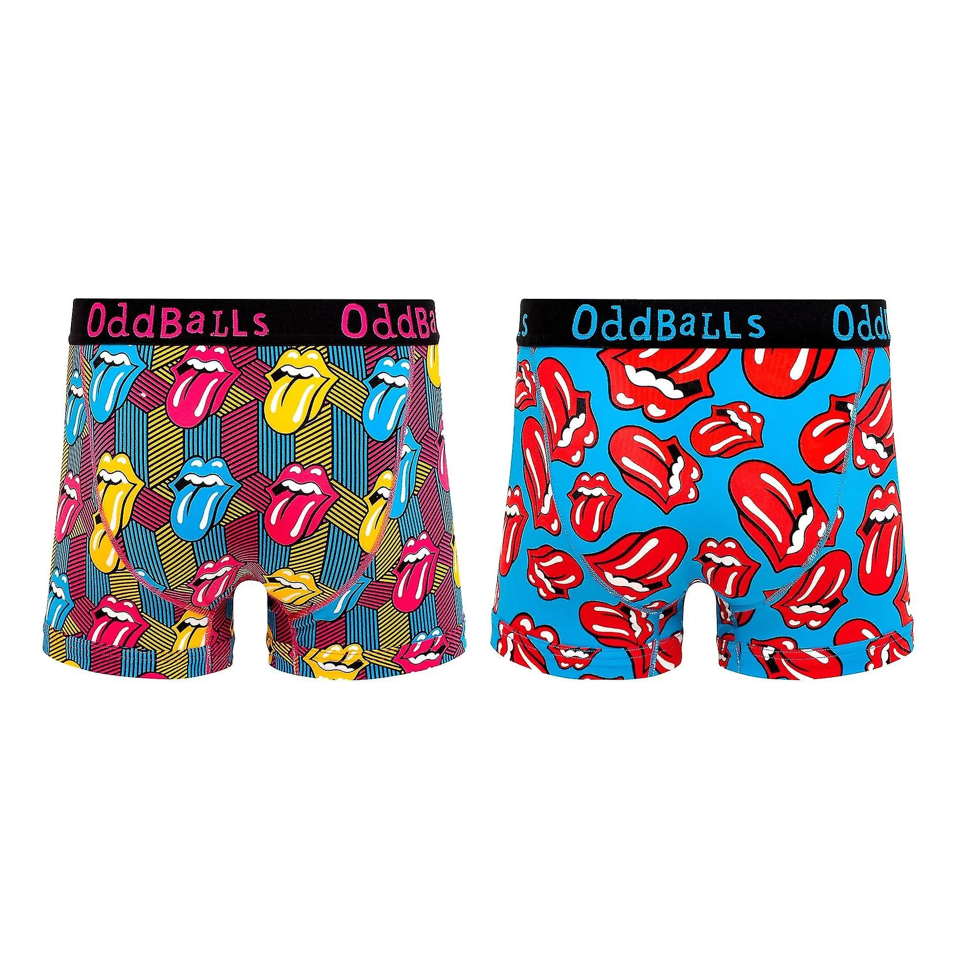 OddBalls Mens The Rolling Stones Boxer Shorts (Pack Of 2)