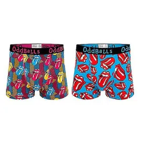 OddBalls Mens The Rolling Stones Boxer Shorts (Pack Of 2)