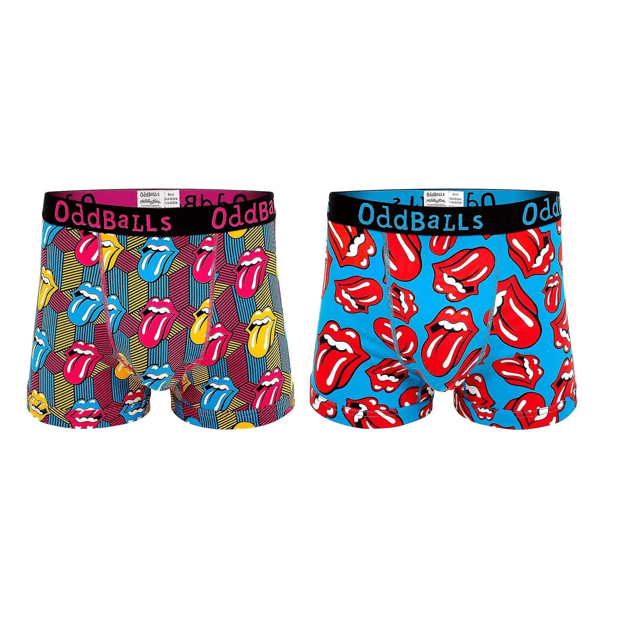 OddBalls Mens The Rolling Stones Boxer Shorts (Pack Of 2)