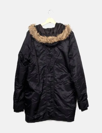 OWK Parka azul marino con cvapucha