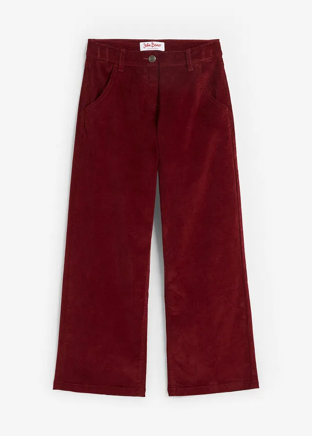 Pantalón de pana rojo avellana