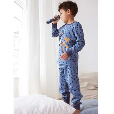 Pijama para niños 100% algodón orgánico, Monster