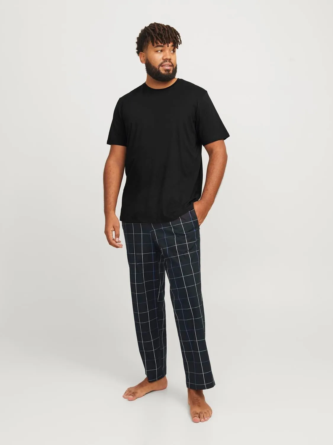 Plus Size Paquete de 2 Pijama | Negro | Jack & Jones®