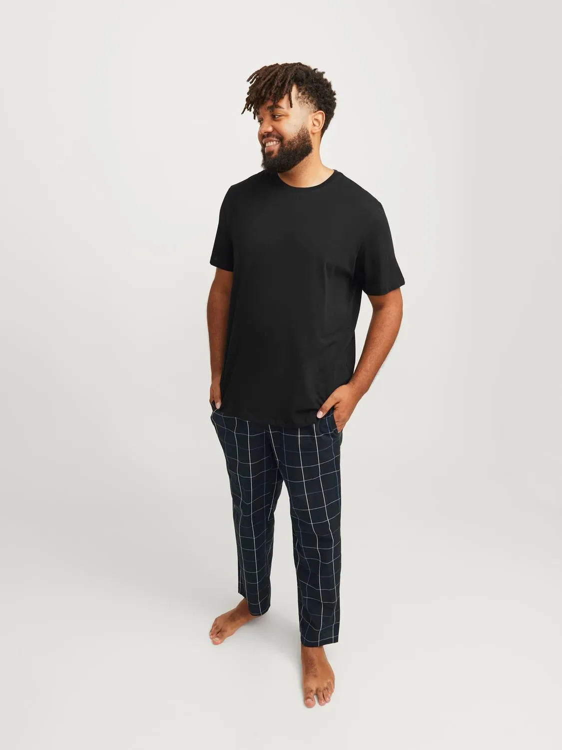 Plus Size Paquete de 2 Pijama | Negro | Jack & Jones®