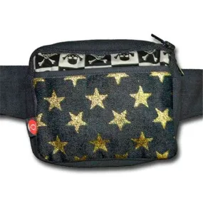 Pocket Riñonera Estrellas Calaveras Negras