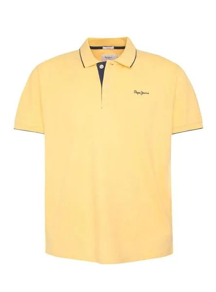 polo pepe jeans lucas amarillo para hombre