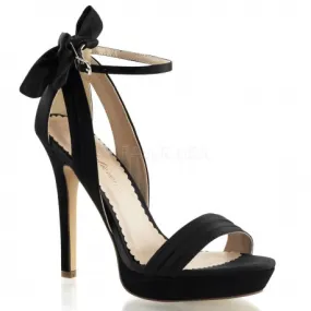 sandalias negras tacon