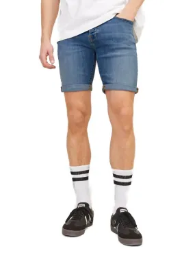 Shorts Jack&Jones Rick azul medio con dobladillo de hombre