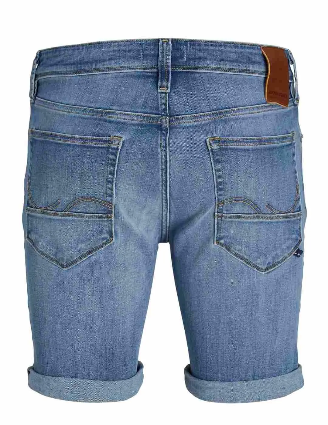 Shorts Jack&Jones Rick azul medio con dobladillo de hombre