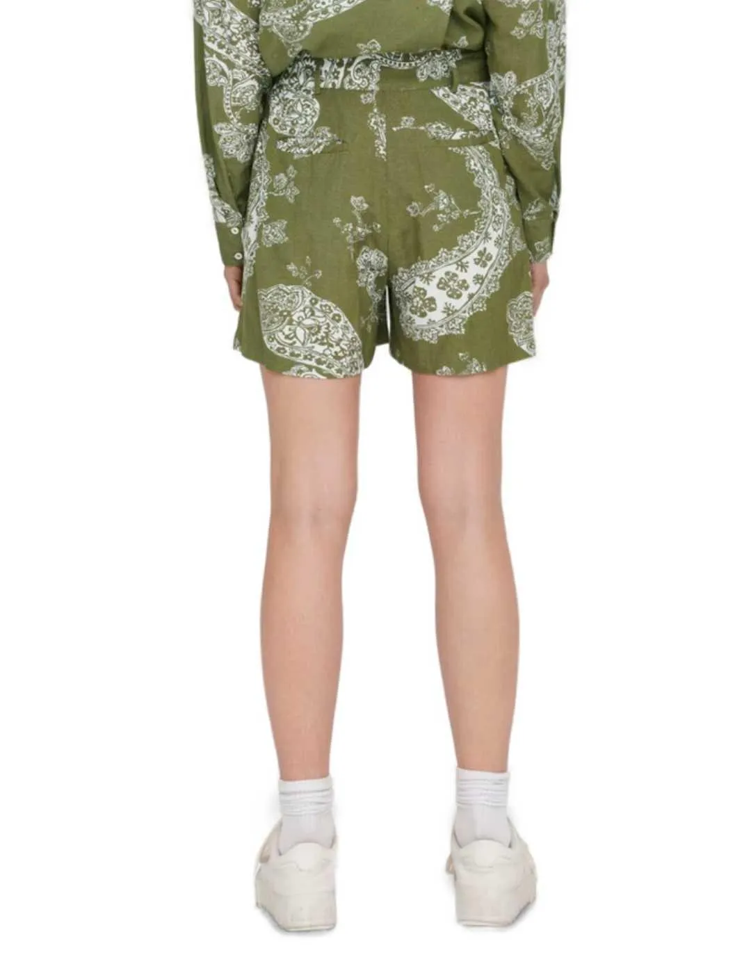 Shorts Only Bella fluido estampado plaisir para mujer