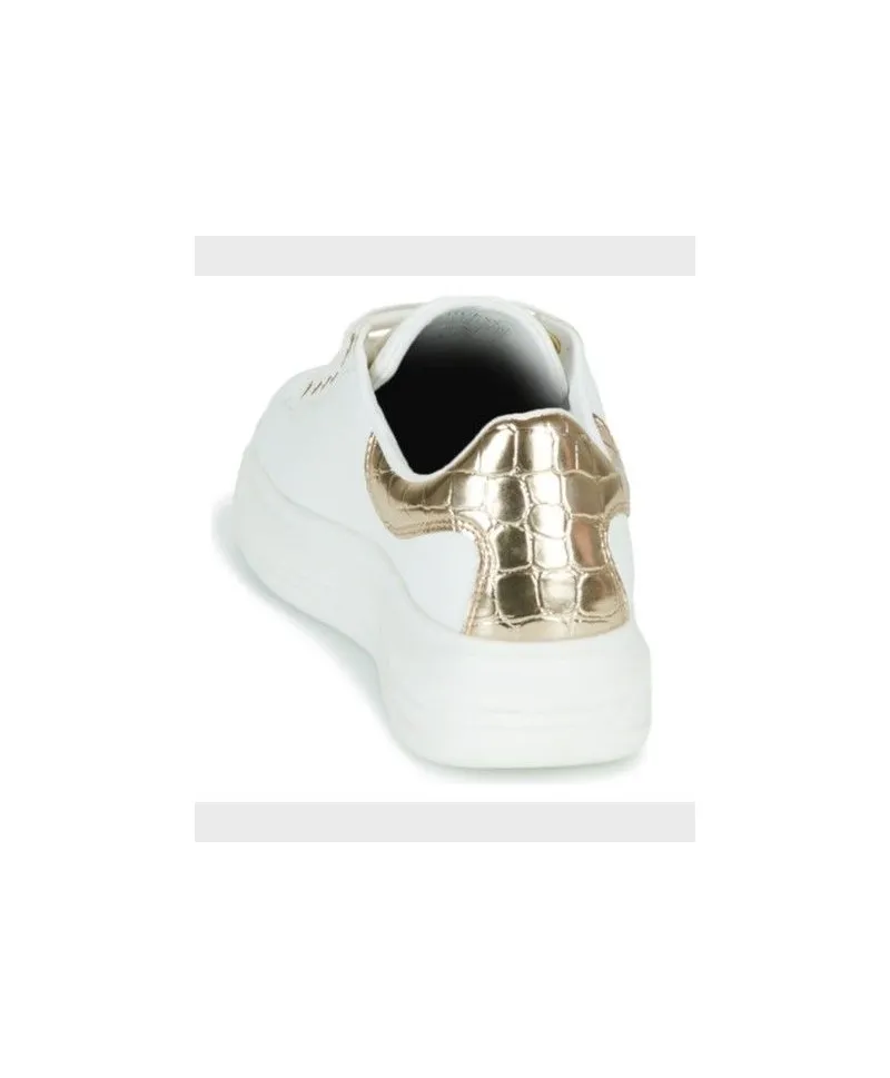 Sneakers GUESS Salerno Blanco Oro Chica Mujer