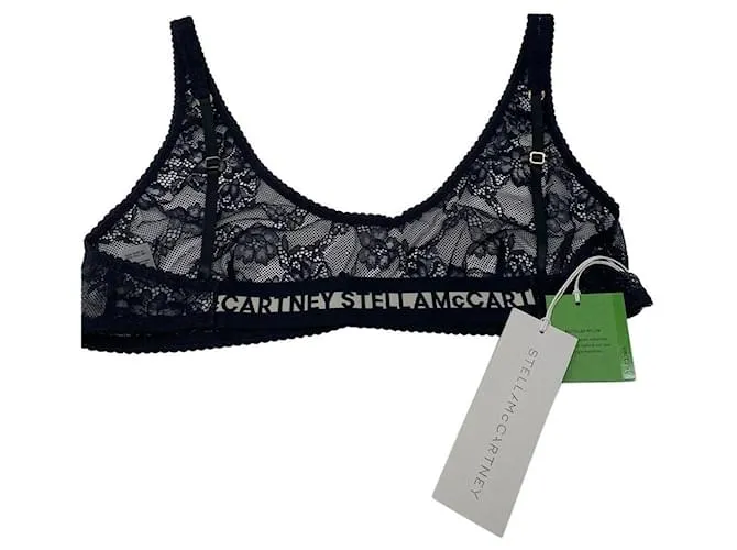 Stella Mc Cartney Sujetador bralette encaje negro 