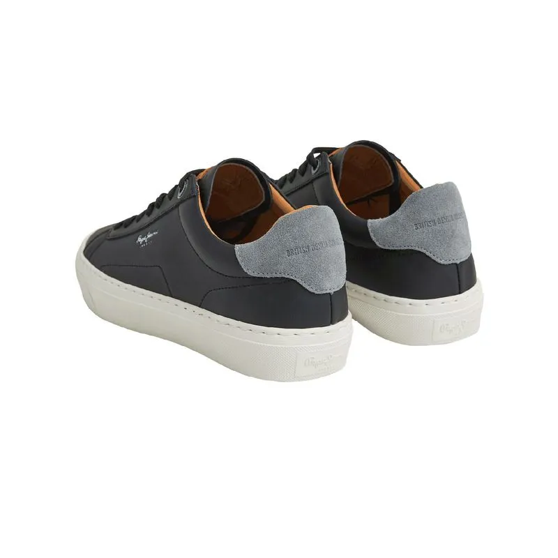 Tenis Pepe Jeans Hombre Yogi Original 23 Negro - Blanco