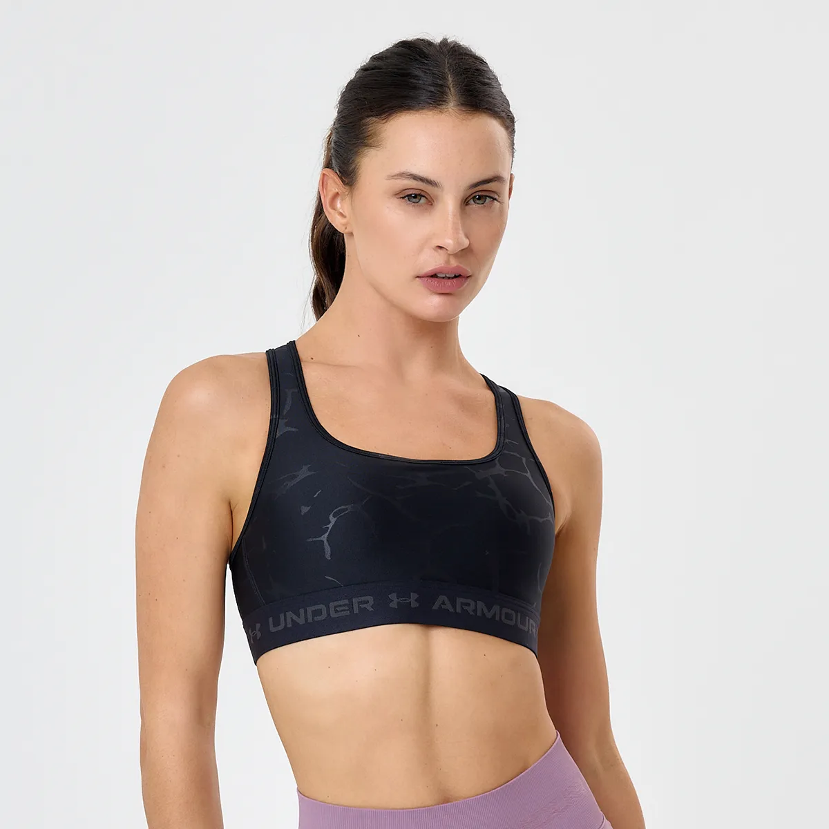 Top Entrenamiento Under Armour Crossback Mid Emboss Mujer