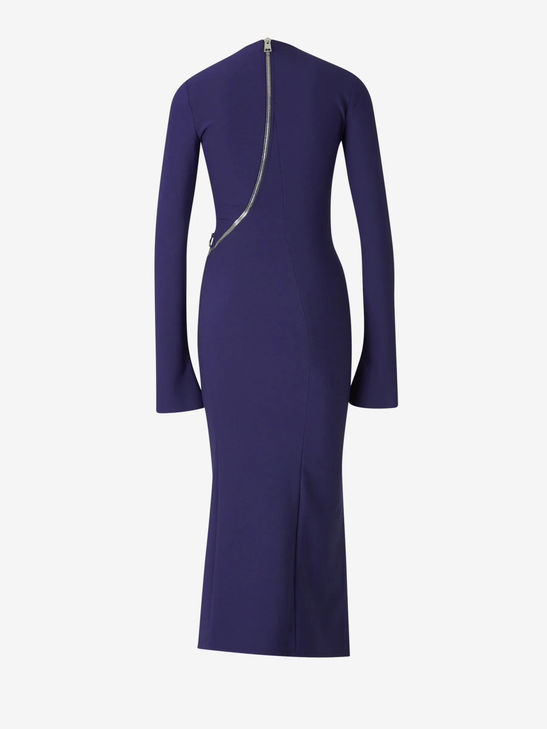 Vestido Midi con Cremalleras