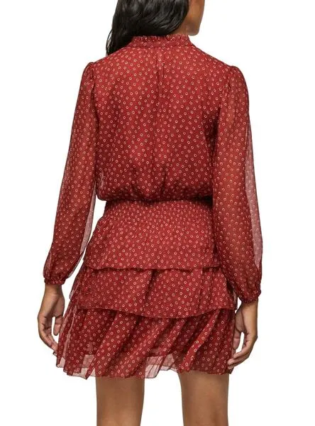 Vestido Pepe Jeans Delia Flores para Mujer Rojo