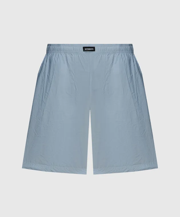 Vetements Blue logo shorts