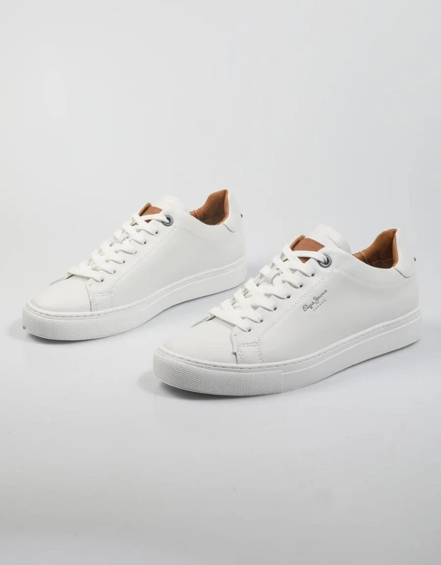  zapatillas PEPE JEANS Joe Cup One - Pms30840 en Blanco 80336