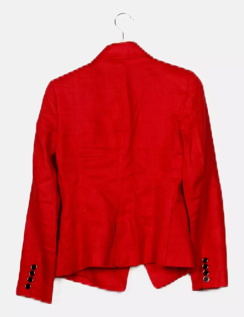 Zara Blazer cruzada roja